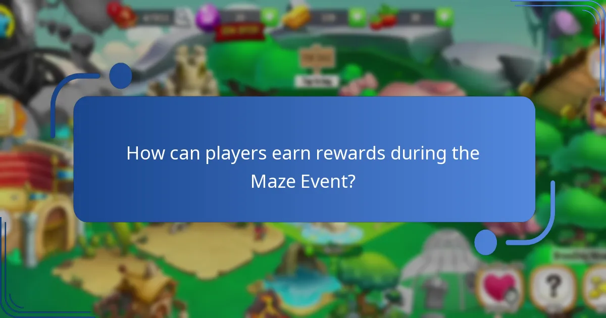 How can players earn rewards during the Maze Event?